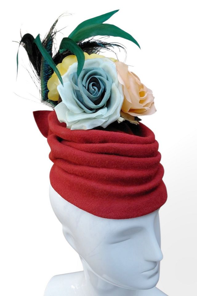 Paula del Percio Fascinator Turban Hat Selected by Garbage Soup #1