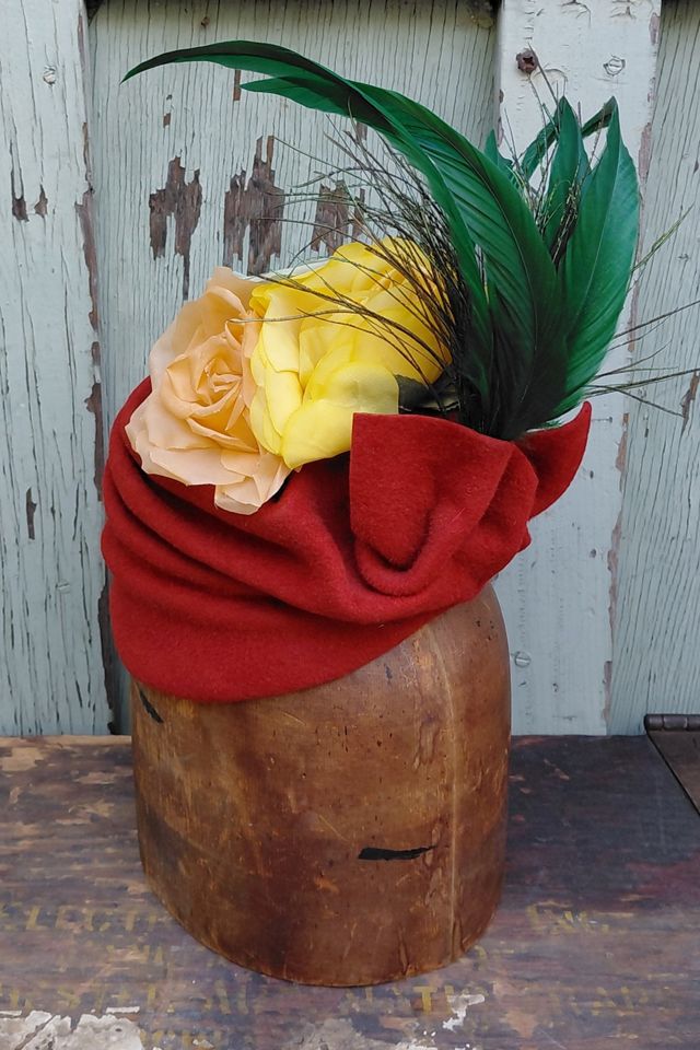 Paula del Percio Fascinator Turban Hat Selected by Garbage Soup #2