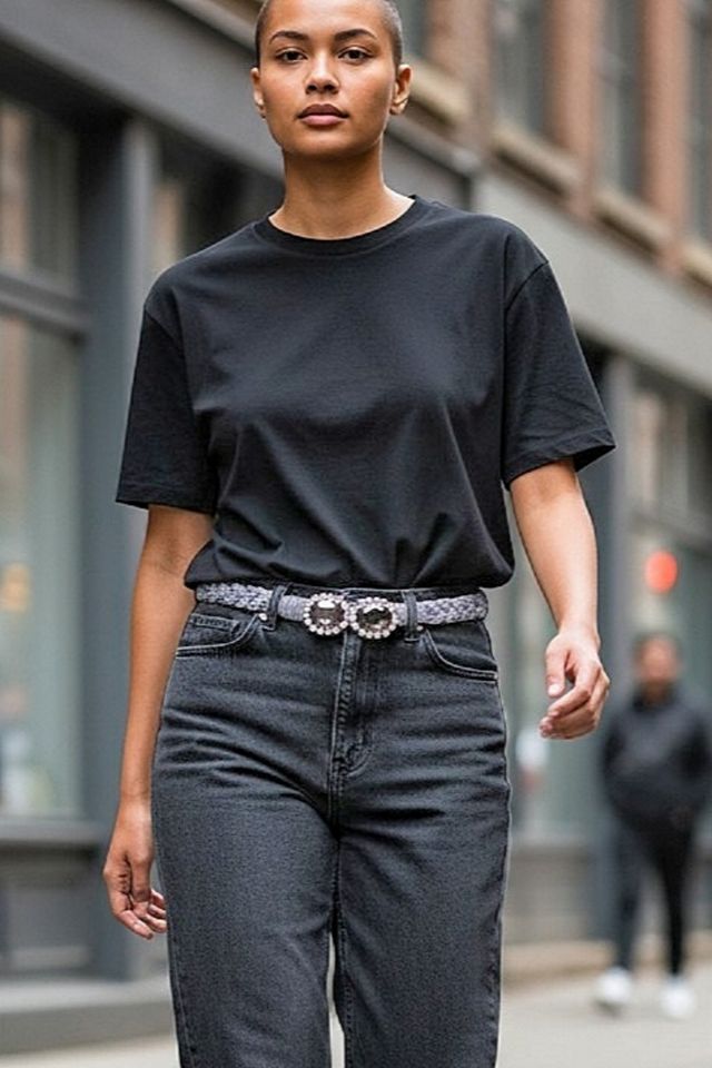 1980's Rhinestone Buckle Braided Belt Selected by Garbage Soup #2