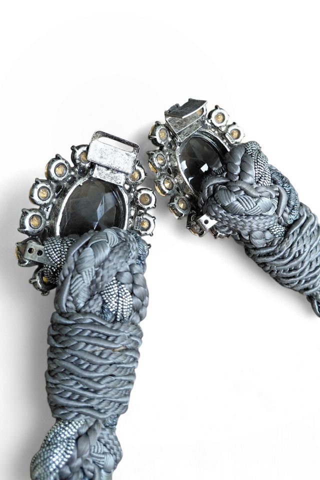 1980's Rhinestone Buckle Braided Belt Selected by Garbage Soup #3