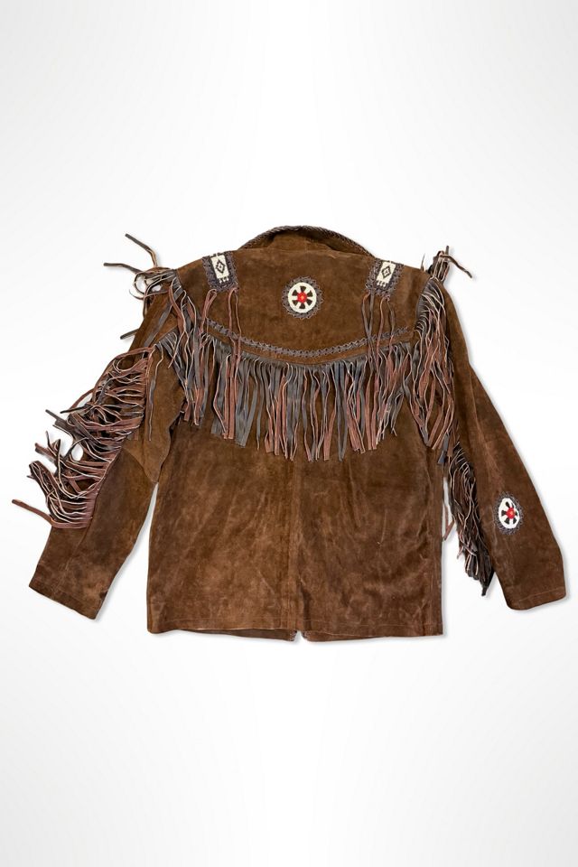 1980s Chocolate Suede Western Fringe Jacket Selected By Ritual Vintage #1