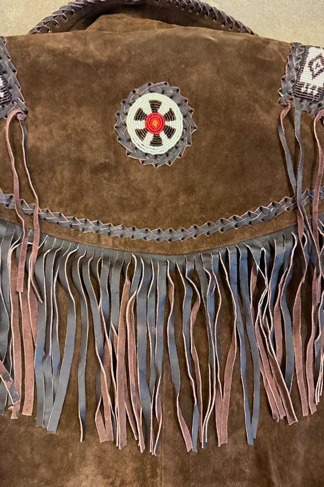 1980s Chocolate Suede Western Fringe Jacket Selected By Ritual Vintage #3