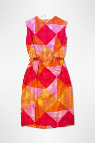 1960s Pop Art Silk Shift Dress Selected By Ritual Vintage