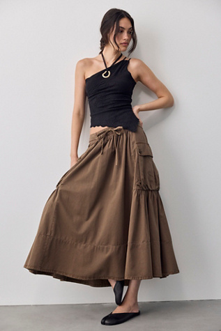 We The Free Trailblazer Cargo Midi Skirt