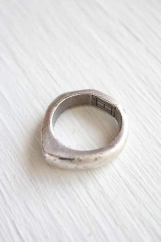 Vintage Distressed Sterling Silver Handmade Artisan Ring Selected By Moons + Junes Vintage