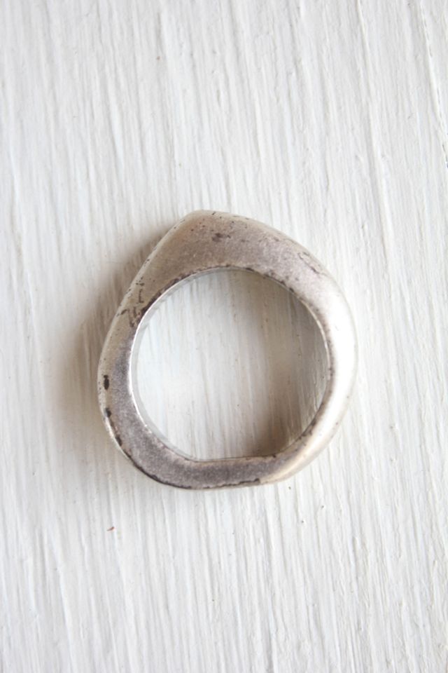 Vintage Distressed Sterling Silver Handmade Artisan Ring Selected By Moons + Junes Vintage #1