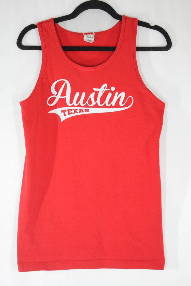 Vintage Austin Texas Red Tank Top Selected By Moons + Junes Vintage #3