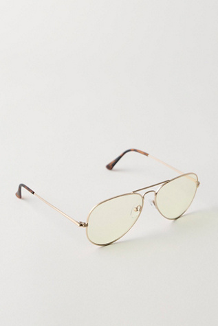 Женские солнцезащитные очки gabriel + simone Maverick Bluelight Glasses, цвет: Золотой жёлтый — фото 2