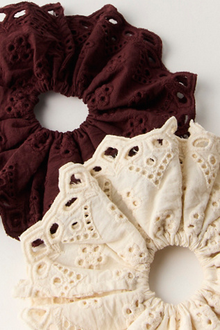 Rosalie Scrunchie at Free People in Parchment