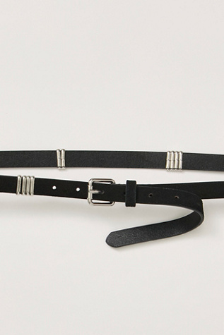 Женский ремень Free People Millie Microslim Belt, цвет: Чёрный — фото 4
