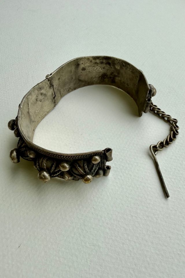 Vintage Silver Domed Bangle Bracelet Selected by Wax Plant #1