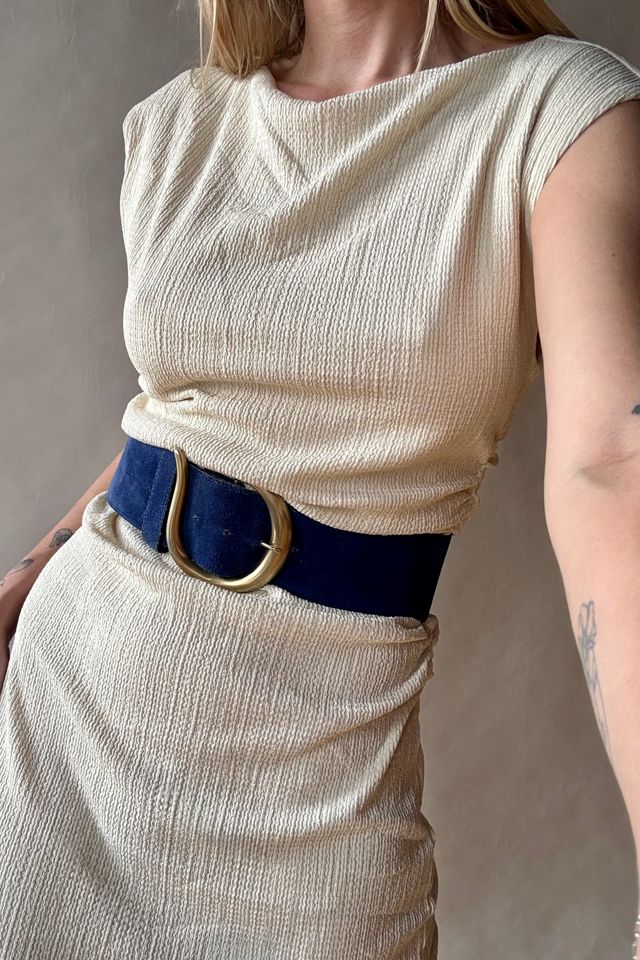 80's Blue Suede Belt Selected by Wax Plant #1