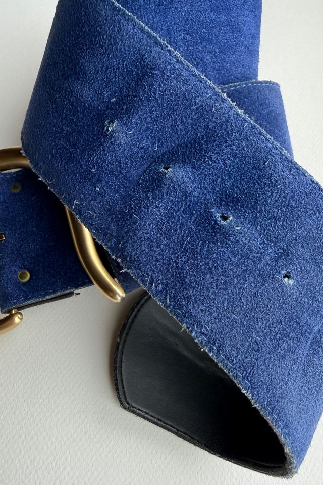 80's Blue Suede Belt Selected by Wax Plant #2