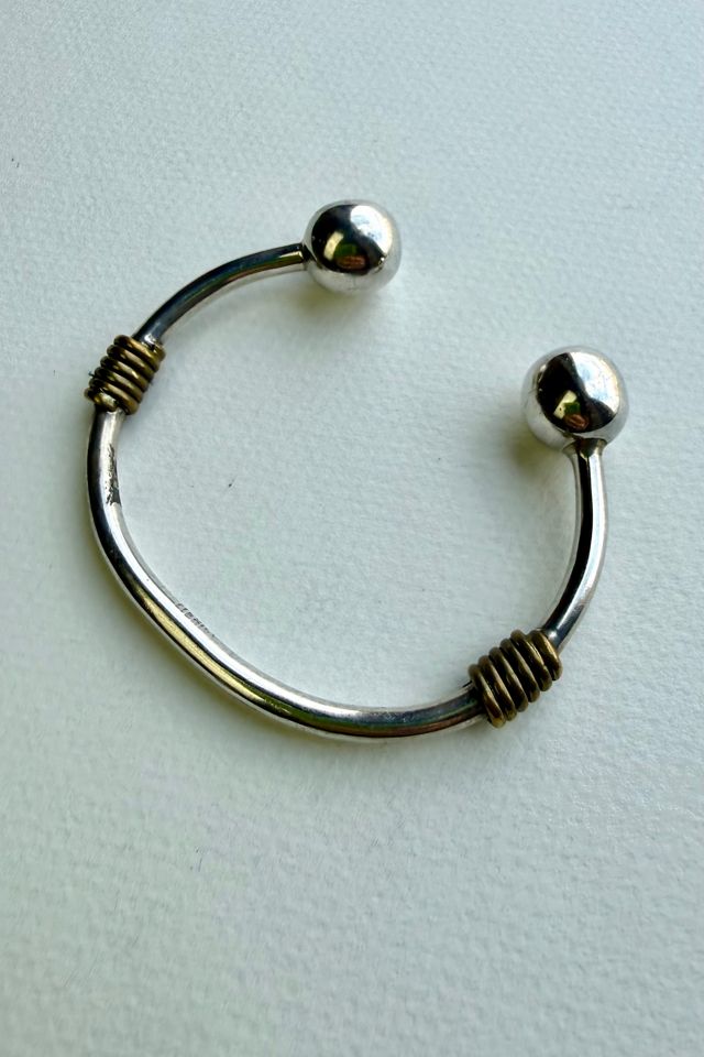 Silver and Brass Accent Cuff Bracelet Selected by Wax Plant #2
