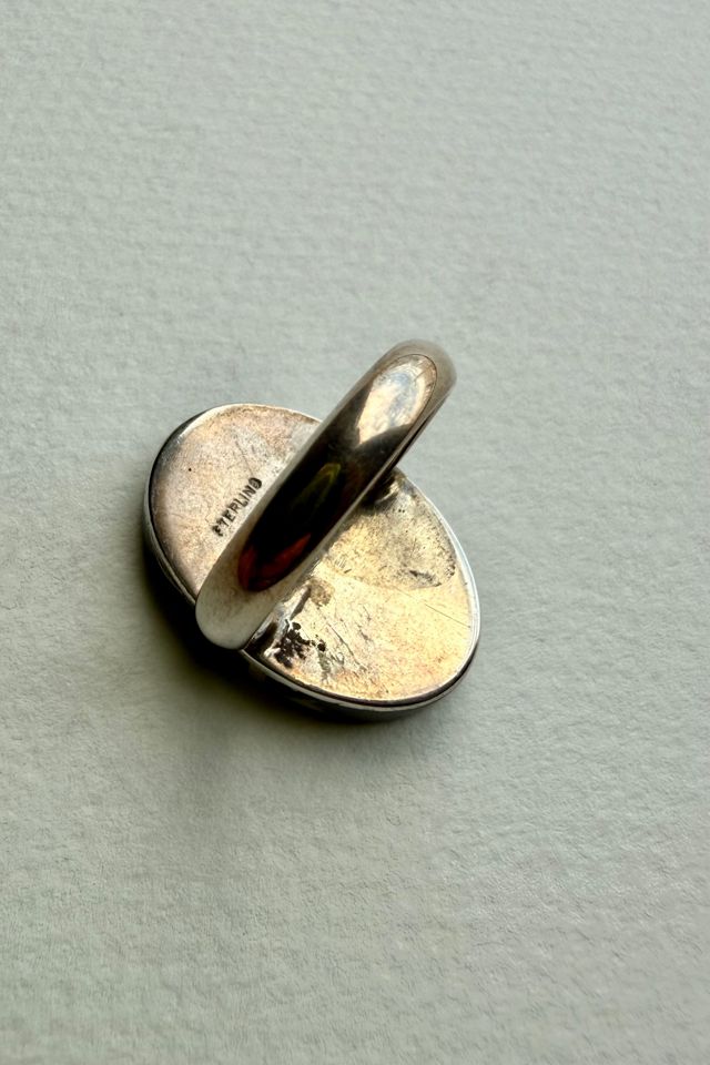 Vintage Sterling Silver Iris Flower Ring Selected by Wax Plant #2
