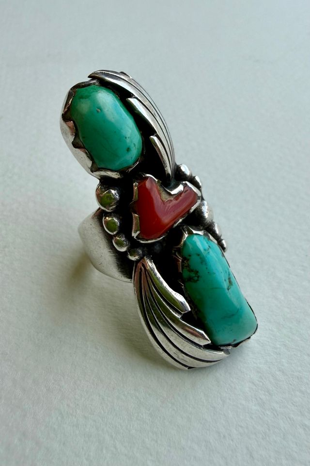 Sterling Silver Turquoise Ring Selected by Wax Plant #1
