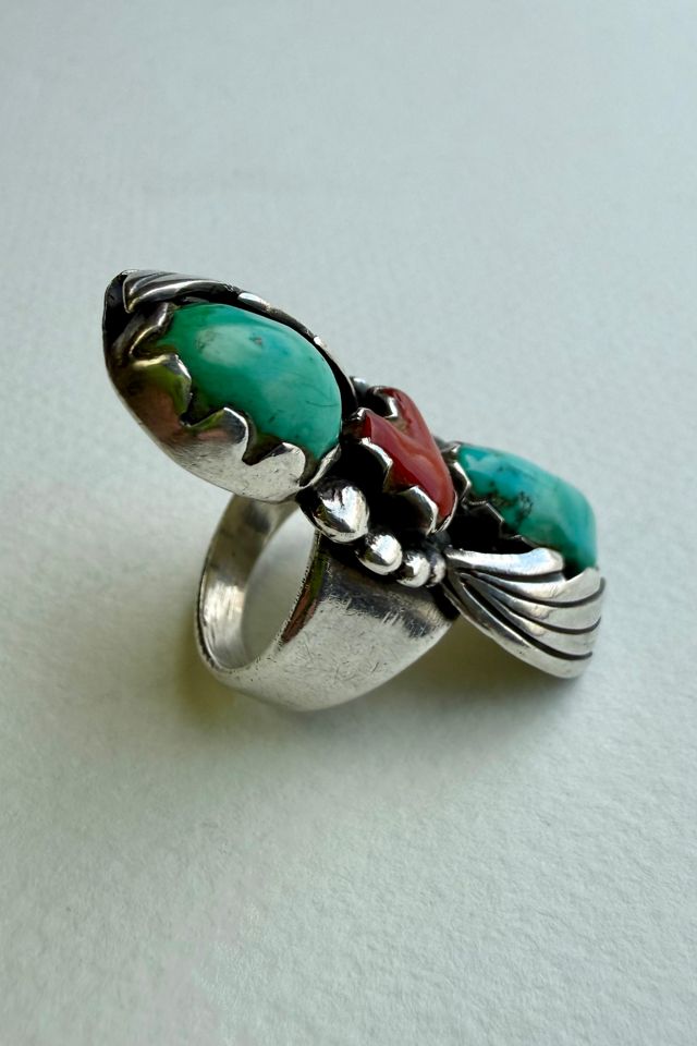Sterling Silver Turquoise Ring Selected by Wax Plant #2