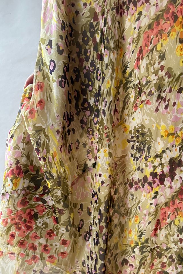 90's Silk Floral Skirt Selected by Wax Plant #1