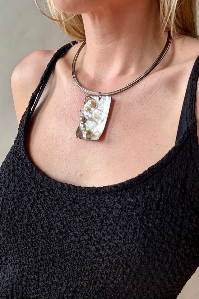 Silver Multi Strand Shell Necklace Selected by Wax Plant #1