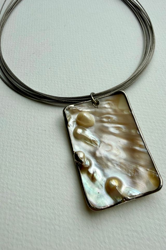 Silver Multi Strand Shell Necklace Selected by Wax Plant #2