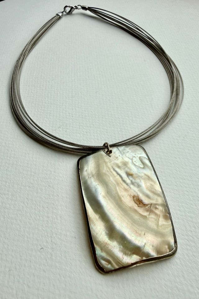 Silver Multi Strand Shell Necklace Selected by Wax Plant #3