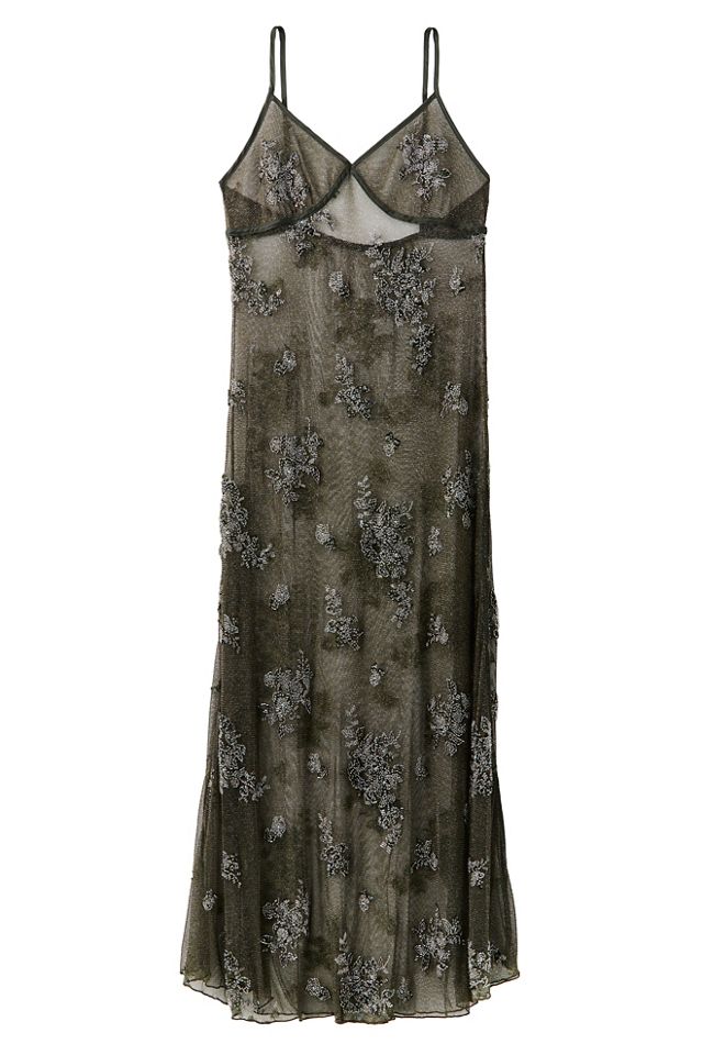 Talk to Me Embellished Midi Slip Dress #2