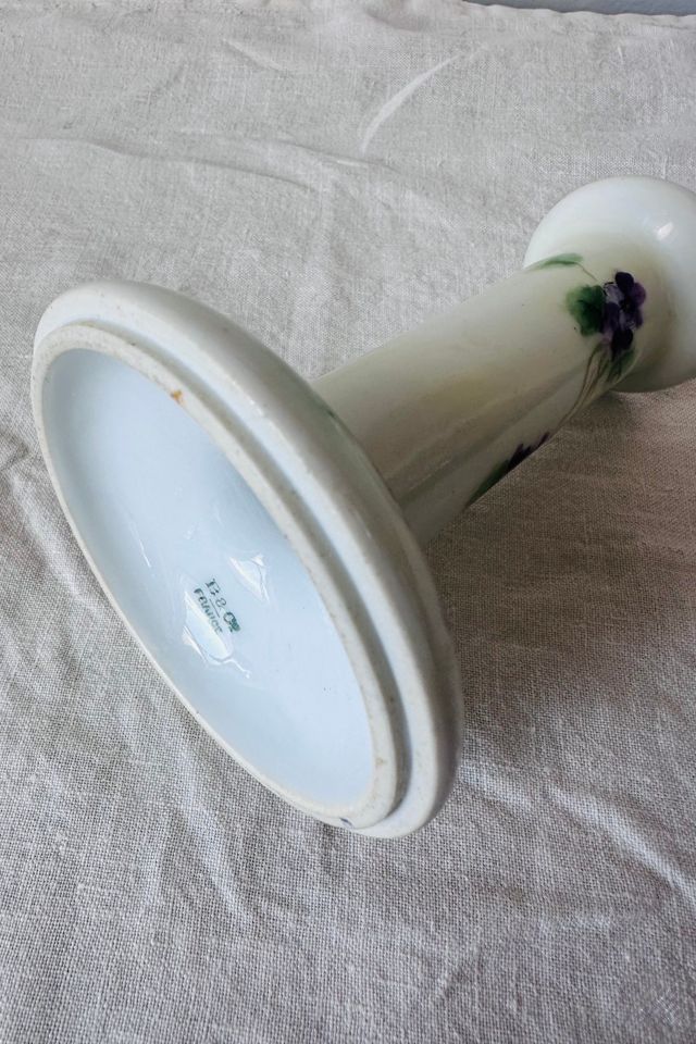 Vintage B&Co French Limoge Hand Painted Candlestick Selected by KA.TL.AK #1