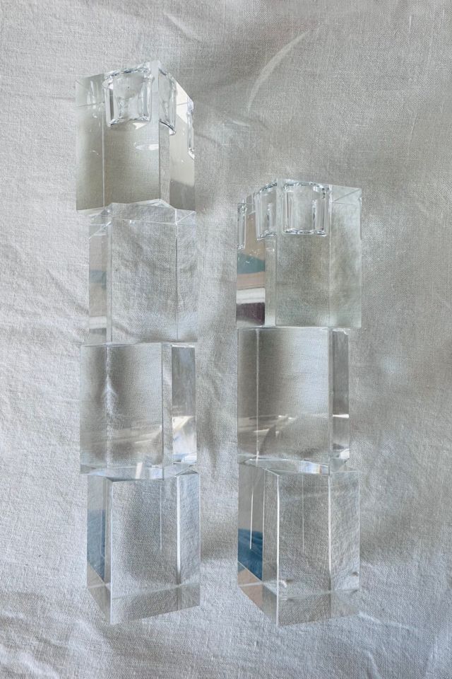 Mod Crystal Glass Prism Candlestick Holders Selected by KA.TL.AK #2