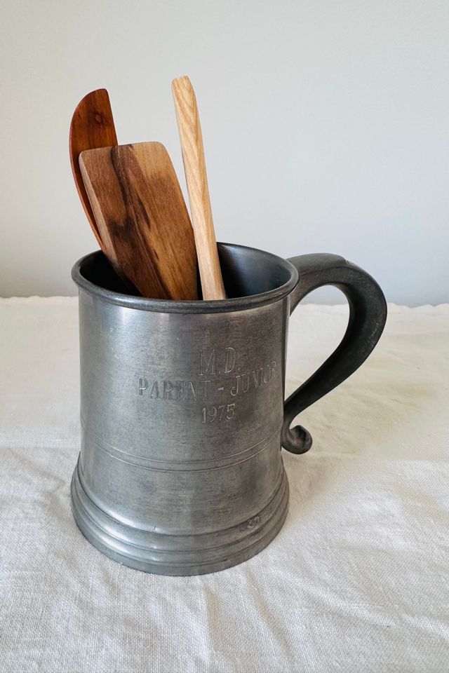 Vintage 1975 Engraved Pewter Mug Selected by KA.TL.AK #3