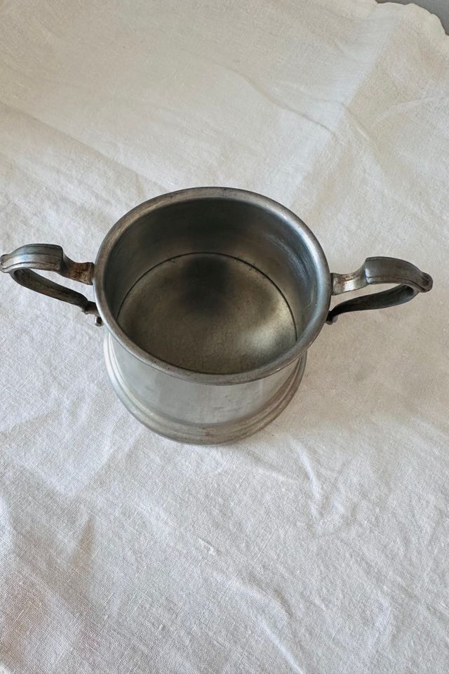 Vintage Pewter Sugar Bowl with Handles Selected by KA.TL.AK #1