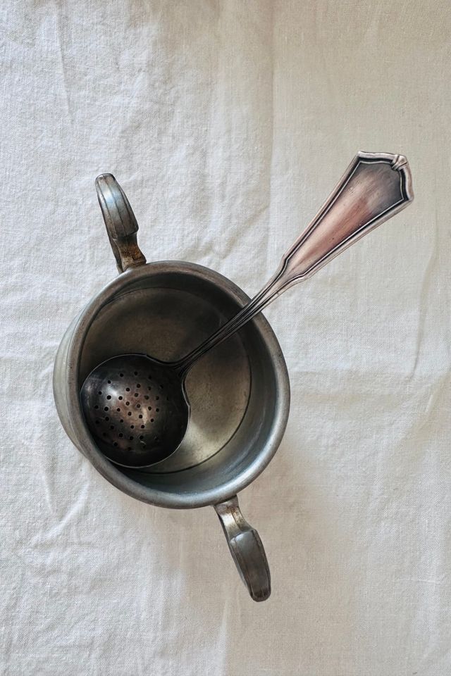 Vintage 1940’s Silver Plate Perforated Sugar Sifter Ladle Selected by KA.TL.AK #3