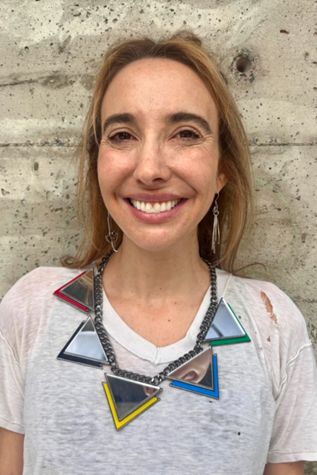 1980’s Mirror & Metal Avant-Garde Triangles Necklace Selected by Nomad Vintage