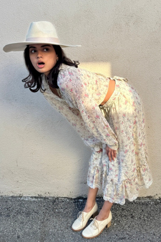 Gunne Sax Cream Floral Skirt Set Selected by The Curatorial Dept.
