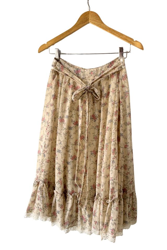 Gunne Sax Cream Floral Skirt Set Selected by The Curatorial Dept. #2