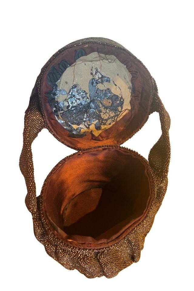 Vintage Copper Beaded Purse Selected by The Curatorial Dept. #3