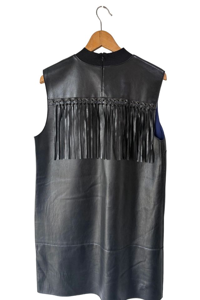 Philip Lim Black Leather Fringe Dress Selected by The Curatorial Dept. #2