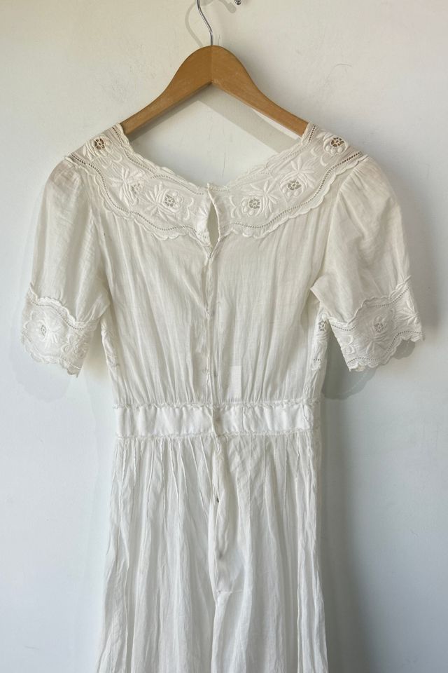 Vintage Victorian Sheer Embroidered Dress Selected by The Curatorial Dept. #1