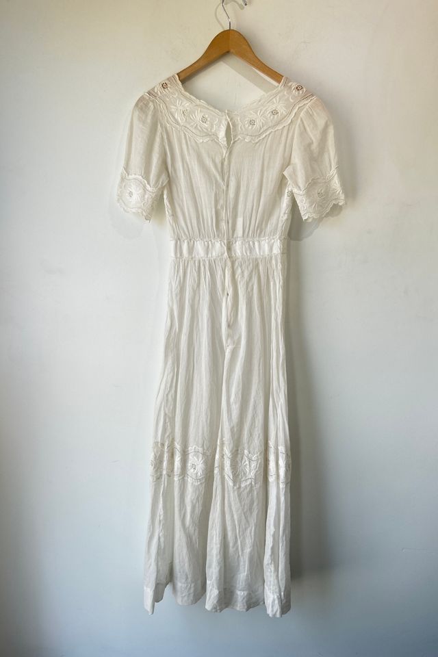 Vintage Victorian Sheer Embroidered Dress Selected by The Curatorial Dept. #2