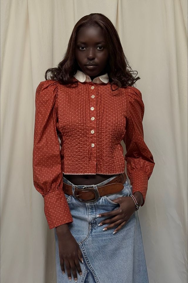 Vintage 1990's Victorian Revival Calico Blouse Selected by Afterlife Boutique #3