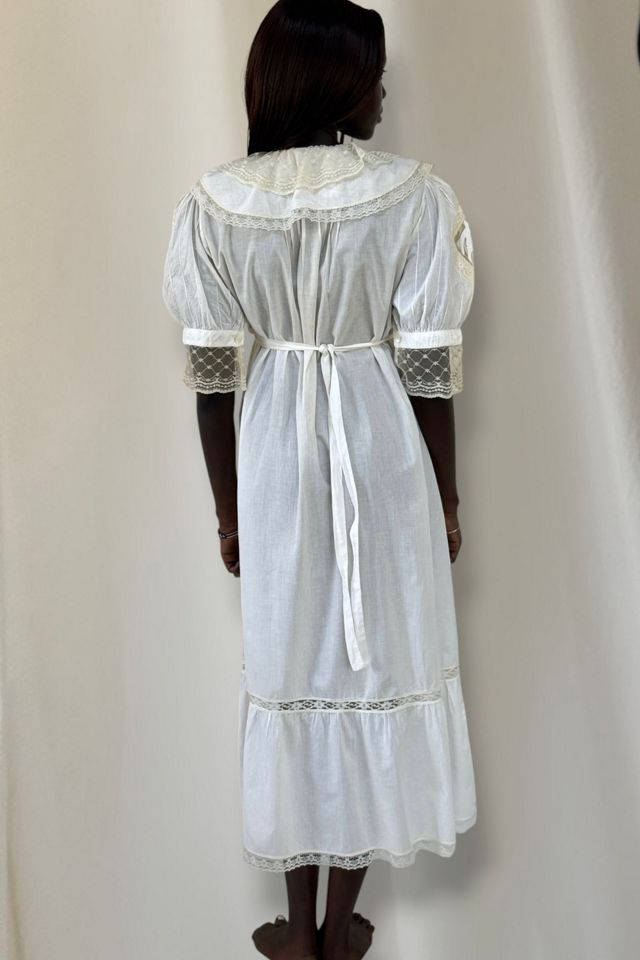 Antique 1900's Edwardian Heirloom Cotton Dress Selected By Afterlife Boutique #3