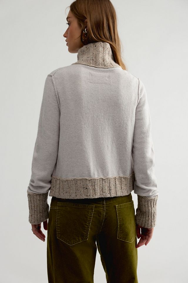 We The Free Off Kilt Funnel-Neck Wool Cardi #1