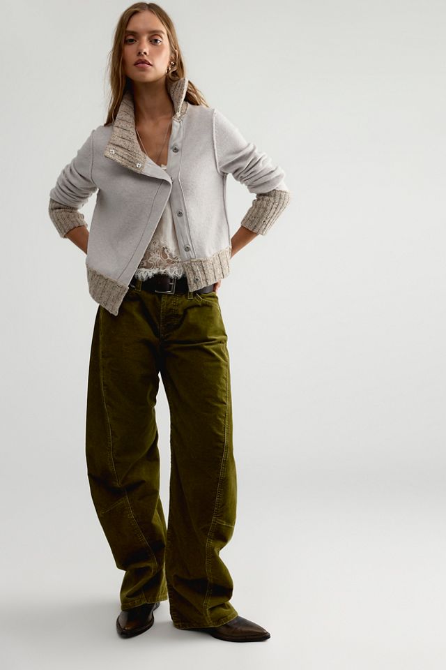We The Free Off Kilt Funnel-Neck Wool Cardi #2