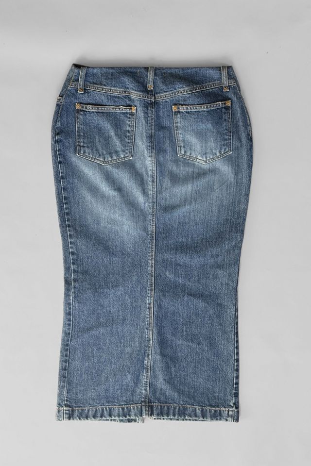 Vintage Y2K Dolce and Gabbana Denim Pencil Skirt Selected by MARMALADE #2