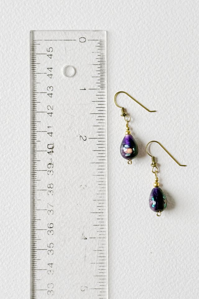 Vintage Lampwork Art Glass Drop Earrings Selected by MARMALADE #2