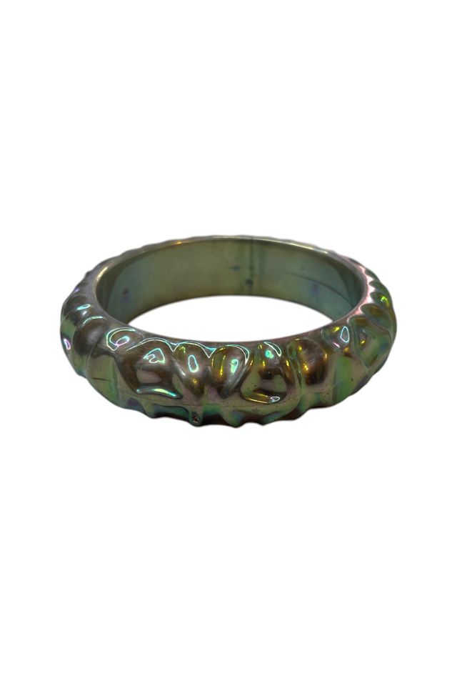 Iridescent Retro Plastic Bangle Selected By Ankh By Racquel #1
