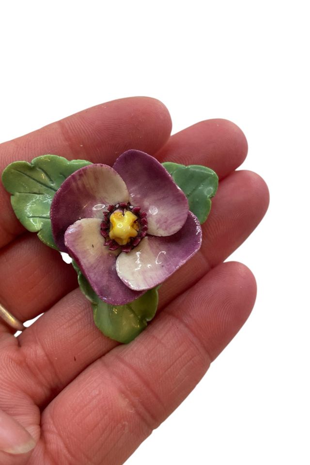 Vintage Purple Flower Brooch Selected By Ankh By Racquel #1