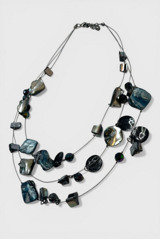 Vintage Layered Abalone Necklace Selected By Ankh By Racquel