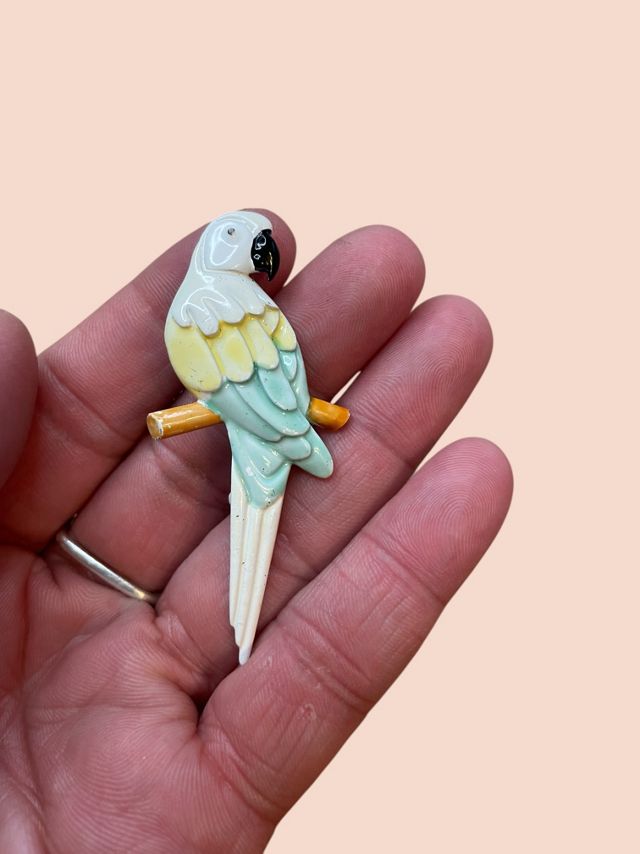 Vintage Small Parrot Brooch Selected By Ankh By Racquel #1