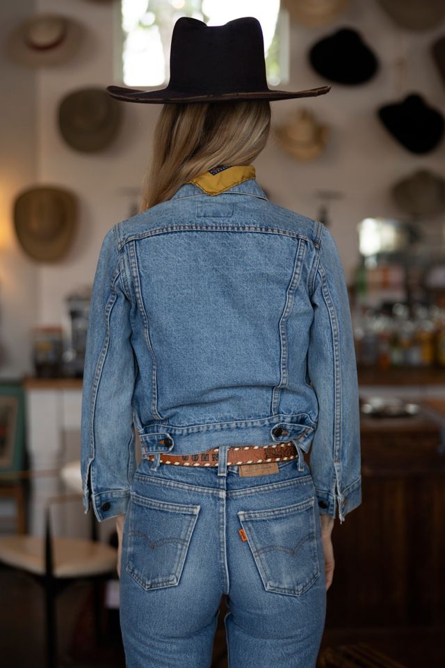 The Light Wash Cropped Levi's Denim Jacket by Lauren Owen of Texas #1