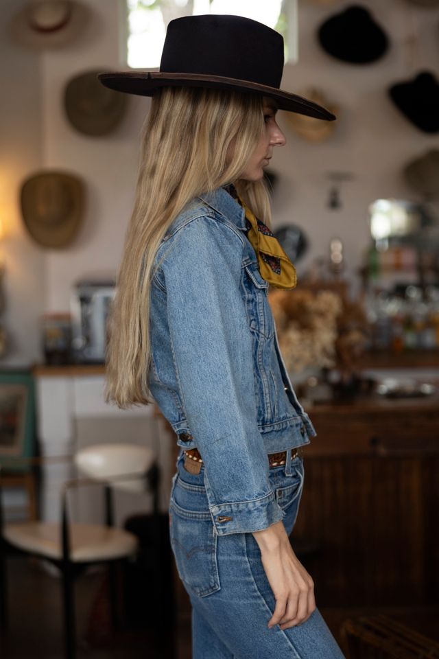 The Light Wash Cropped Levi's Denim Jacket by Lauren Owen of Texas #2